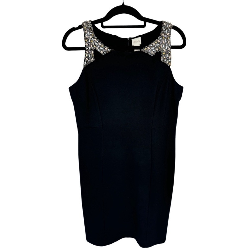 ✅ Chicos black dress with jewel embellishments holiday special occasion size 0 S